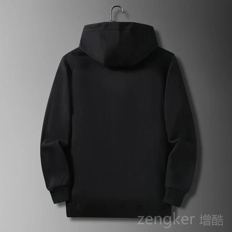 Men Full Sleeve Solid Hooded Sweatshirt