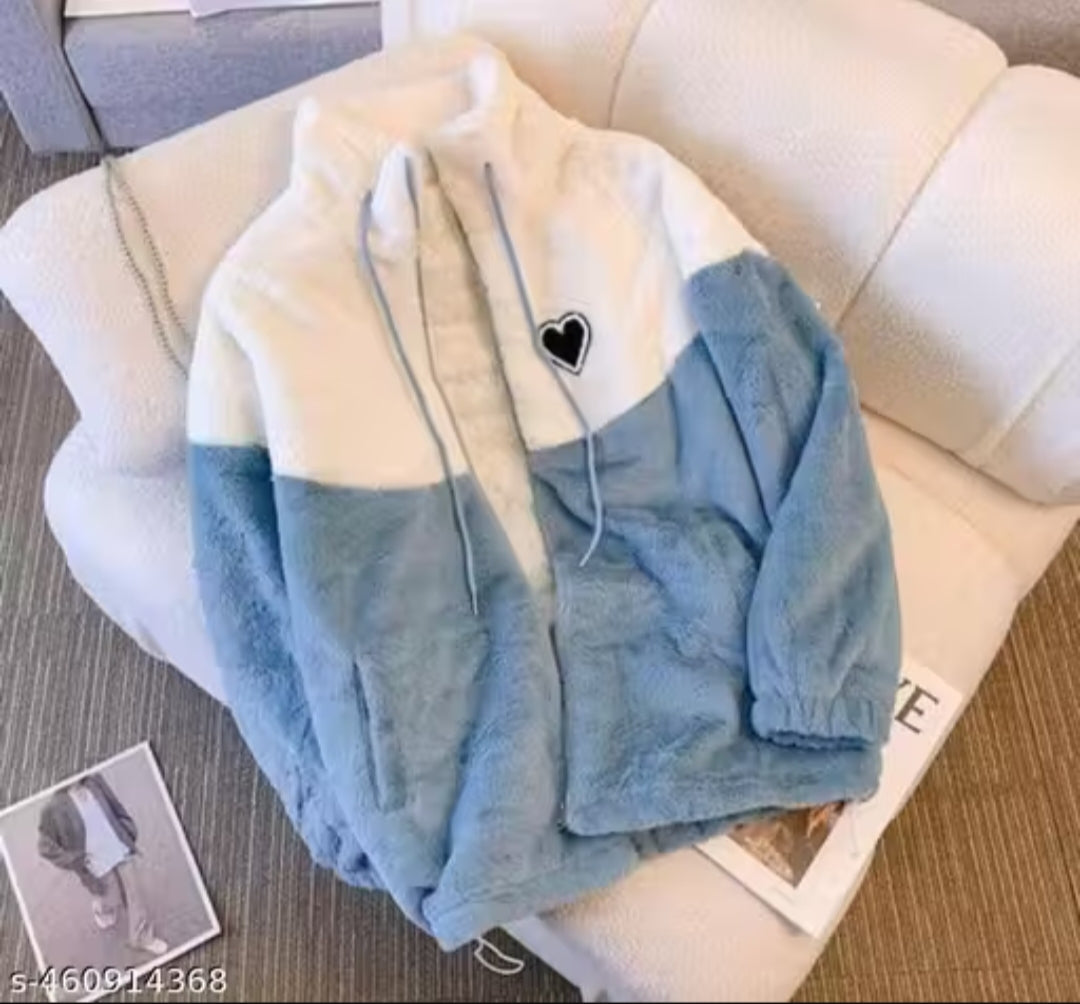 Little Heart wool for hoodie