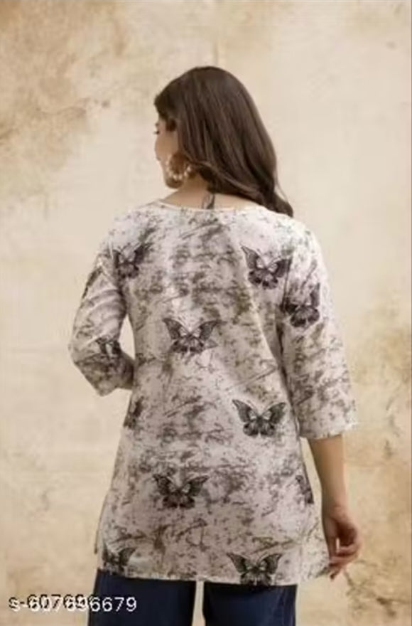 Woman florals print viscose Rayon straight kurta