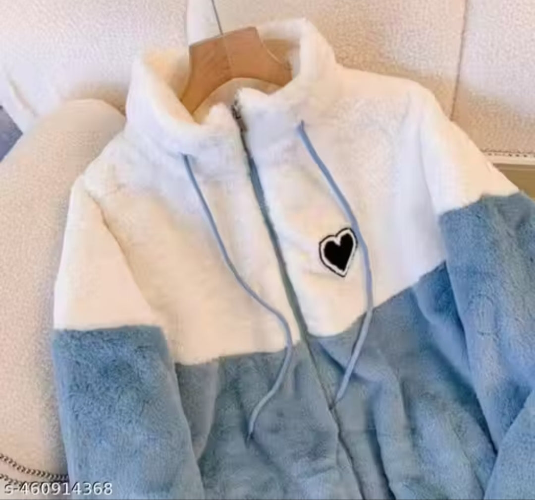 Little Heart wool for hoodie